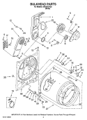 Part Location Diagram of W10828431 Whirlpool BULKHEAD