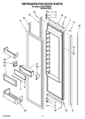 REFRIGERATOR DOOR PARTS Diagram and Parts List for JS48CXDBDB00  Jenn-Air Refrigerator