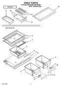 Part Location Diagram of 2261934 Maytag Pan, Meat (Includes Item 6)