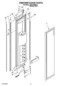 FREEZER DOOR PARTS Diagram and Parts List for JS48CXDBDB00  Jenn-Air Refrigerator