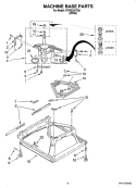 MACHINE BASE PARTS Diagram and Parts List for NTW5205TQ0  Amana Washer