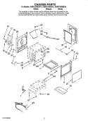 CHASSIS PARTS Diagram and Parts List for AGR5725RDW14  Amana Range