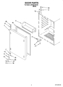 Part Location Diagram of 4344798 Whirlpool SPACER