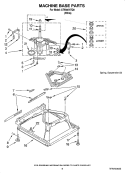 MACHINE BASE PARTS Diagram and Parts List for ATW4475TQ0  Admiral Washer