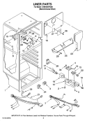 LINER PARTS Diagram and Parts List for CTB1832VRD00  Magic Chef Refrigerator