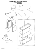 LOWER UNIT AND TUBE PARTS Diagram and Parts List for JS42SEFXDB00  Jenn-Air Refrigerator