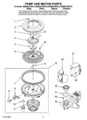 PUMP AND MOTOR PARTS Diagram and Parts List for MDB8951BWQ10  Maytag Dishwasher