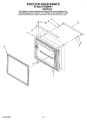 FREEZER DOOR PARTS Diagram and Parts List for JFC2089HPR11  Jenn-Air Refrigerator