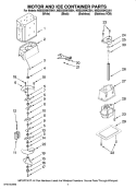Part Location Diagram of W10271509 Whirlpool Dispenser Motor