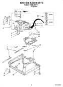 MACHINE BASE PARTS Diagram and Parts List for 7MMSL7959TW1  Maytag Washer