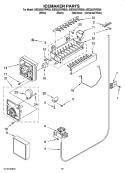 ICEMAKER PARTS, OPTIONAL PARTS (NOT INCLUDED) Diagram and Parts List for ASD2522VRD00  Amana Refrigerator