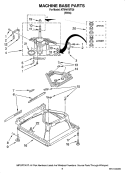 MACHINE BASE PARTS Diagram and Parts List for ATW4470TQ0  Admiral Washer