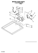 METER CASE PARTS Diagram and Parts List for MAH22PDAWW0  Maytag Washer
