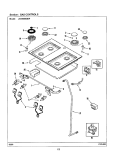 GAS CONTROLS Diagram and Parts List for JDS8860BDP  Jenn-Air Range