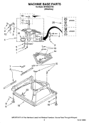 MACHINE BASE PARTS Diagram and Parts List for MTW5821TW0  Maytag Washer