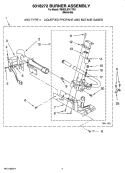 8318272 BURNER ASSEMBLY, OPTIONAL PARTS (NOT INCLUDED) Diagram and Parts List for 7MMGL6741TW1  Maytag Dryer