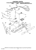 CONTROL PARTS Diagram and Parts List for MSD2269KEW01  Maytag Refrigerator