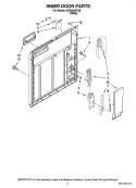 Part Location Diagram of WP8066018 Whirlpool Dishwasher Detergent Lid Spring