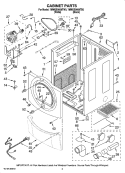 Part Location Diagram of 8521961 Whirlpool SUPPORT