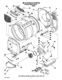 BULKHEAD PARTS Diagram and Parts List for MDE17PDAYW1  Maytag Dryer