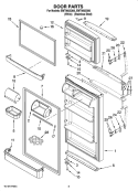 Part Location Diagram of 4378484 Whirlpool Egg Container