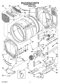BULKHEAD PARTS Diagram and Parts List for MEDZ400TQ1  Maytag Dryer