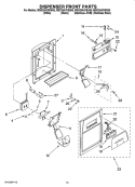 Part Location Diagram of WP2180236 Whirlpool Dispenser Switch