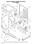 Part Location Diagram of 3391668 Whirlpool BASE-DRYER
