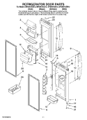 Part Location Diagram of W10160132 Whirlpool Door, Right (White)