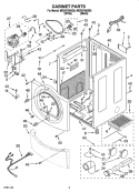 CABINET PARTS Diagram and Parts List for MGD9700SB0  Maytag Dryer