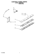 CONTROL PANEL PARTS Diagram and Parts List for JS48SEDUDB00  Jenn-Air Refrigerator