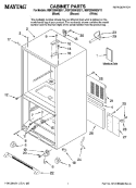 Part Location Diagram of W10123462 Whirlpool ENERGY GUIDE