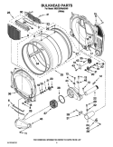 BULKHEAD PARTS Diagram and Parts List for MDG25PNAGW0  Maytag Dryer