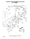 CONTROL PANEL AND SEPARATOR PARTS Diagram and Parts List for MLG24PRAWW1  Maytag Dryer