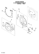 Part Location Diagram of WPW10085230 Whirlpool Label, Hinge Hole