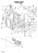 CABINET PARTS Diagram and Parts List for MGD6600TQ0  Maytag Dryer