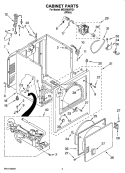 CABINET PARTS Diagram and Parts List for MGD5600TQ1  Maytag Dryer