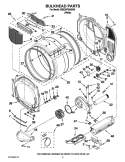 BULKHEAD PARTS Diagram and Parts List for MDE25PDAGW0  Maytag Dryer