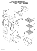 Part Location Diagram of WPW10318961 Whirlpool Refrigerator Wire Shelf