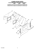 LOWER DOOR PARTS Diagram and Parts List for MGR6775BDB13  Maytag Range