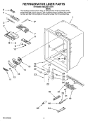 REFRIGERATOR LINER PARTS Diagram and Parts List for ABC2037DTS14  Amana Refrigerator