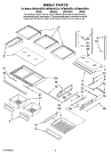 SHELF PARTS Diagram and Parts List for MFI2067AEQ12  Maytag Refrigerator