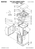 Part Location Diagram of WP8563965 Whirlpool Washer Wire Hinge