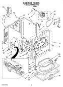 Part Location Diagram of W10861226 Whirlpool DOOR