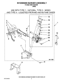 W10096909 BURNER ASSEMBLY Diagram and Parts List for MDG17CSAGW0  Maytag Dryer