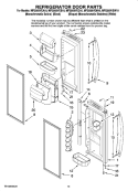 Part Location Diagram of WP12722813AP Whirlpool Refrigerator Flipper Assembly