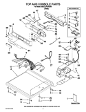 TOP AND CONSOLE PARTS Diagram and Parts List for MDG22PDAGW0  Maytag Dryer