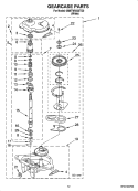 GEARCASE PARTS, OPTIONAL PARTS (NOT INCLUDED) Diagram and Parts List for 6AMTW5555TQ0  Maytag Washer