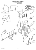 UPPER UNIT PARTS Diagram and Parts List for JS42CXDUDB00  Jenn-Air Refrigerator