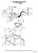 MACHINE BASE PARTS Diagram and Parts List for MTW5620TQ1  Maytag Washer
